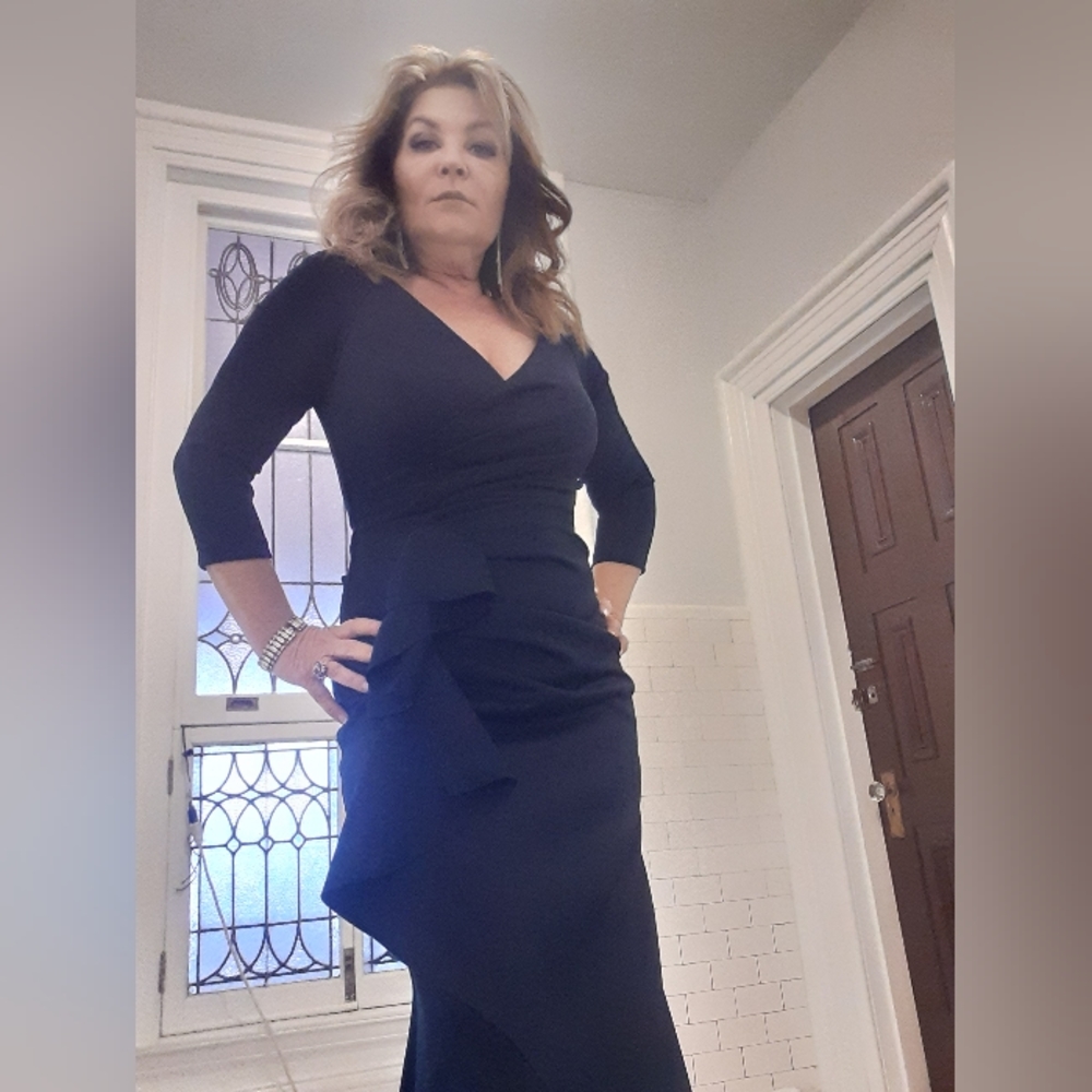 Navy Blue gown by Xscape.